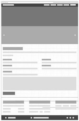 Desktop Size Services Wireframe