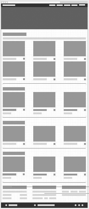 Desktop Size Career Wireframe