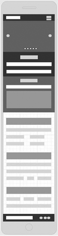 Mobile Size Home Wireframe